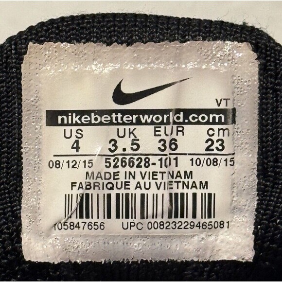 Nike Flyknit Racer Oreo Running Shoe Mens Sz 4 Womens 5.5 Sneaker 526628-101 - Picture 13 of 13